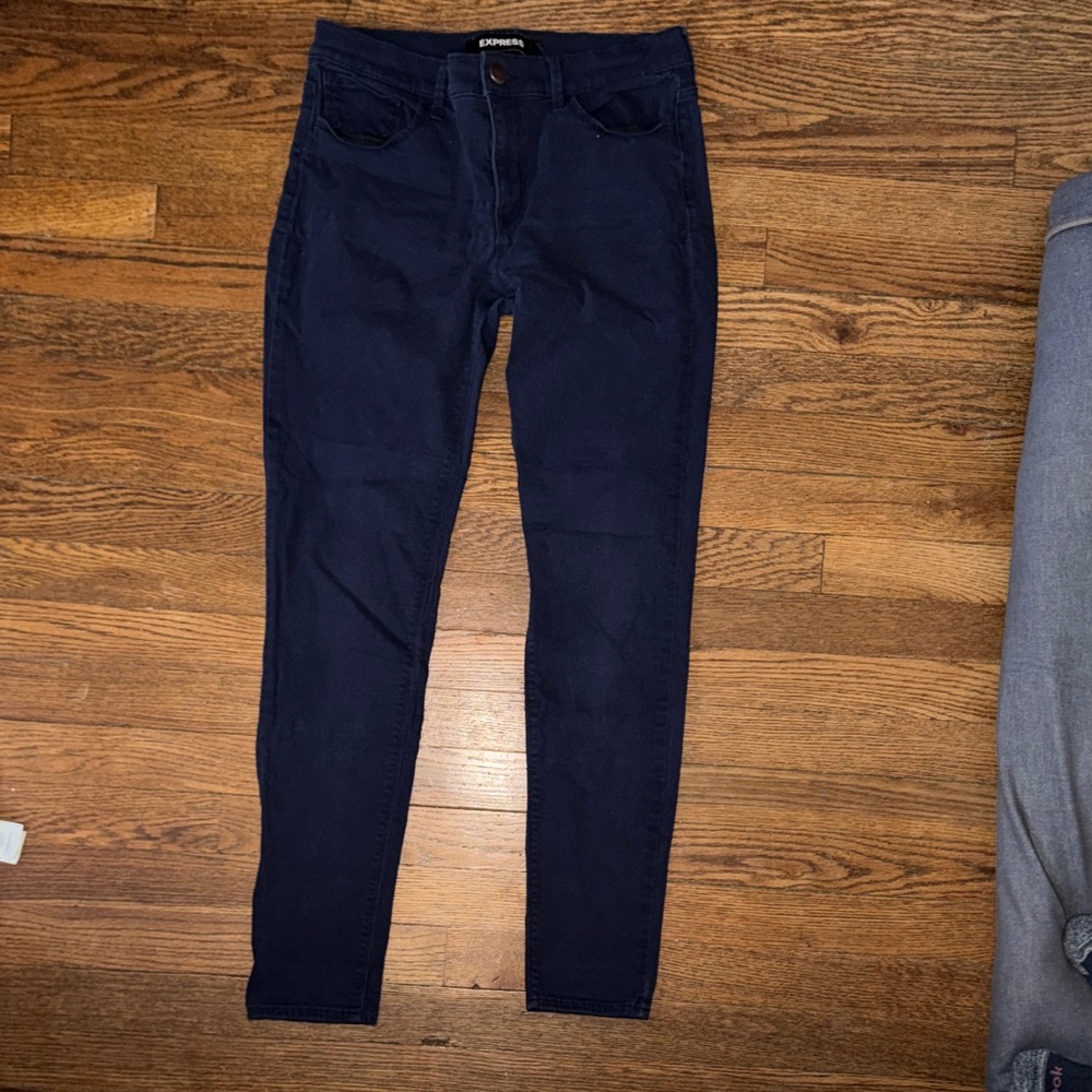 Express Navy Skinny Jeans 6R